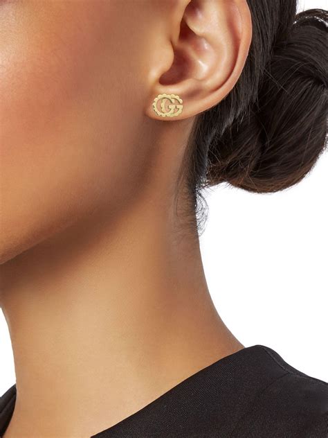 gucci ear earrings|authentic gucci earrings.